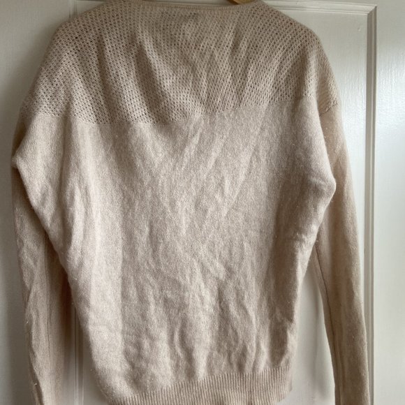 Velvet by Graham & Spencer Cashmere Sweater, Ivory, PETITE - Picture 2 of 4